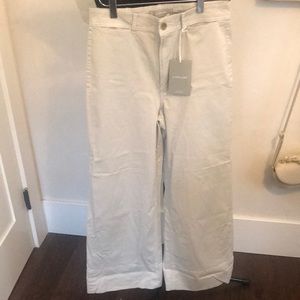 Everlane Wide Leg pants in Stone Size 4